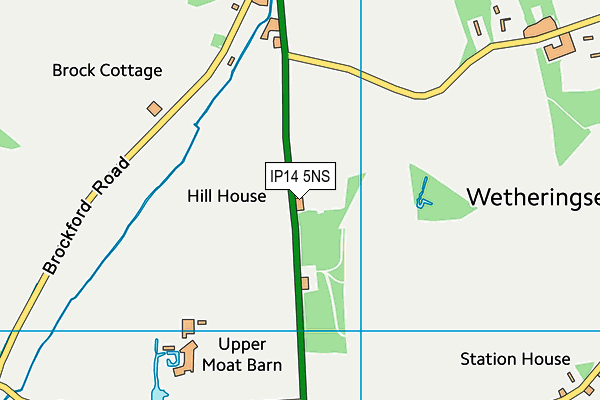 IP14 5NS map - OS VectorMap District (Ordnance Survey) IP14 5NS map - OS VectorMap District (Ordnance Survey)