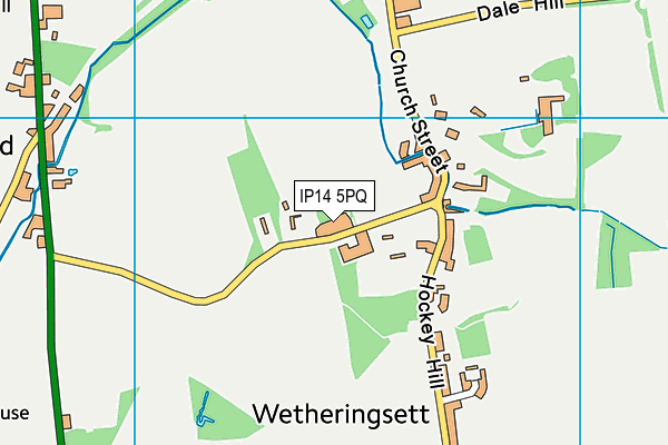 IP14 5PQ map - OS VectorMap District (Ordnance Survey) IP14 5PQ map - OS VectorMap District (Ordnance Survey)