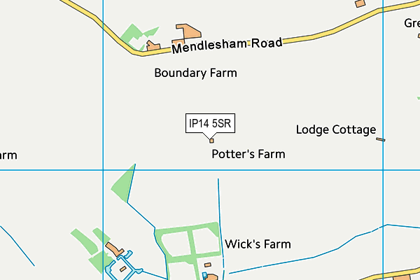 IP14 5SR map - OS VectorMap District (Ordnance Survey) IP14 5SR map - OS VectorMap District (Ordnance Survey)