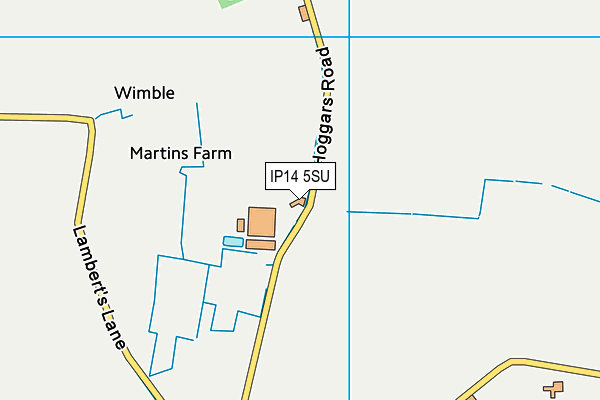 IP14 5SU map - OS VectorMap District (Ordnance Survey) IP14 5SU map - OS VectorMap District (Ordnance Survey)
