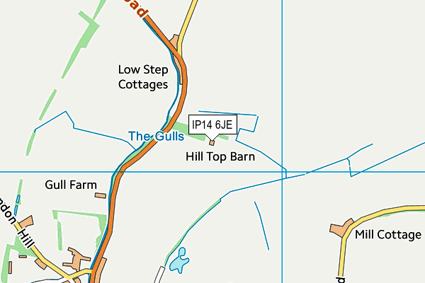 IP14 6JE map - OS VectorMap District (Ordnance Survey) IP14 6JE map - OS VectorMap District (Ordnance Survey)