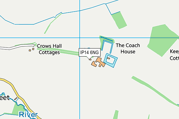 IP14 6NG map - OS VectorMap District (Ordnance Survey) IP14 6NG map - OS VectorMap District (Ordnance Survey)