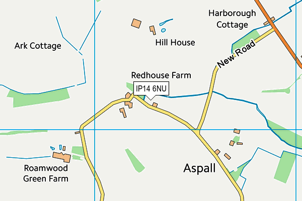 IP14 6NU map - OS VectorMap District (Ordnance Survey) IP14 6NU map - OS VectorMap District (Ordnance Survey)