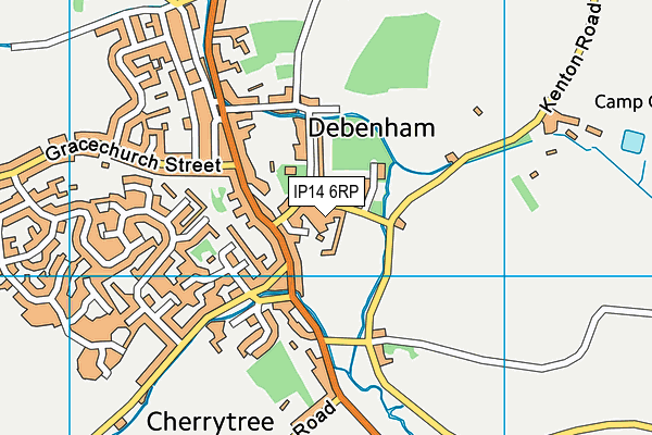 IP14 6RP map - OS VectorMap District (Ordnance Survey) IP14 6RP map - OS VectorMap District (Ordnance Survey)