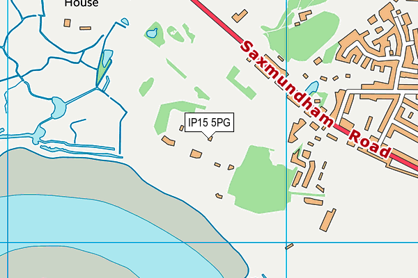 IP15 5PG map - OS VectorMap District (Ordnance Survey) IP15 5PG map - OS VectorMap District (Ordnance Survey)