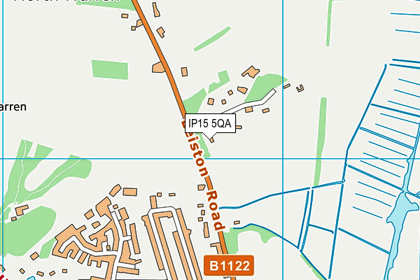 IP15 5QA map - OS VectorMap District (Ordnance Survey) IP15 5QA map - OS VectorMap District (Ordnance Survey)