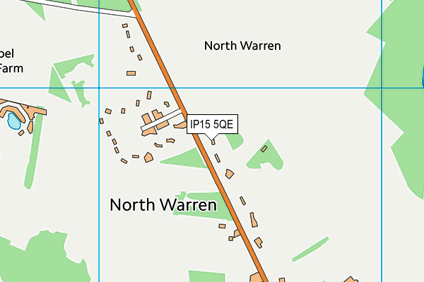 IP15 5QE map - OS VectorMap District (Ordnance Survey) IP15 5QE map - OS VectorMap District (Ordnance Survey)