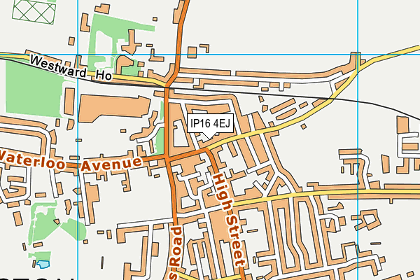 IP16 4EJ map - OS VectorMap District (Ordnance Survey) IP16 4EJ map - OS VectorMap District (Ordnance Survey)