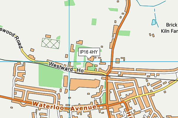 IP16 4HY map - OS VectorMap District (Ordnance Survey) IP16 4HY map - OS VectorMap District (Ordnance Survey)