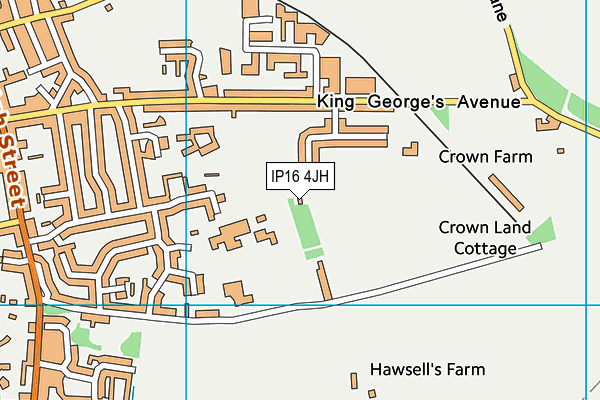 IP16 4JH map - OS VectorMap District (Ordnance Survey) IP16 4JH map - OS VectorMap District (Ordnance Survey)