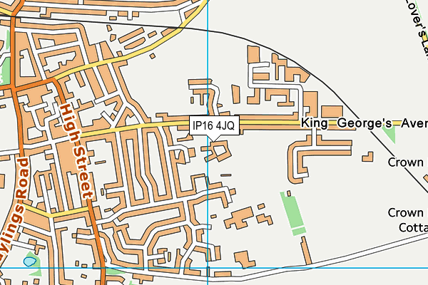 IP16 4JQ map - OS VectorMap District (Ordnance Survey) IP16 4JQ map - OS VectorMap District (Ordnance Survey)