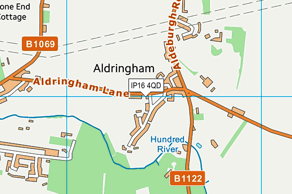 IP16 4QD map - OS VectorMap District (Ordnance Survey) IP16 4QD map - OS VectorMap District (Ordnance Survey)