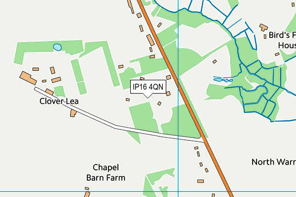 IP16 4QN map - OS VectorMap District (Ordnance Survey) IP16 4QN map - OS VectorMap District (Ordnance Survey)