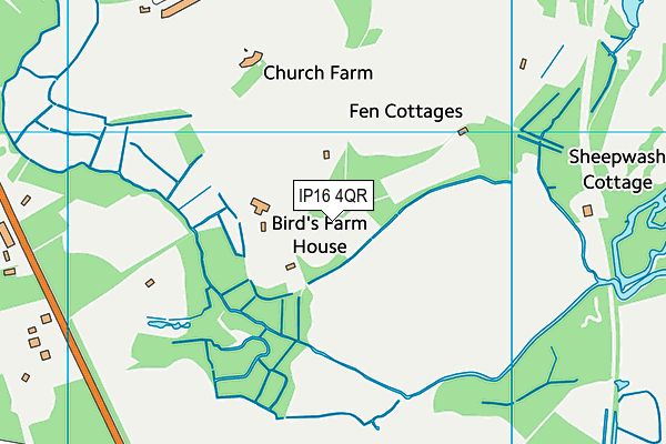 IP16 4QR map - OS VectorMap District (Ordnance Survey) IP16 4QR map - OS VectorMap District (Ordnance Survey)