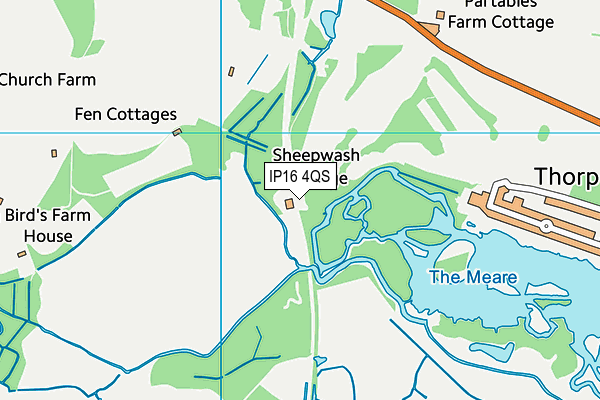 IP16 4QS map - OS VectorMap District (Ordnance Survey) IP16 4QS map - OS VectorMap District (Ordnance Survey)
