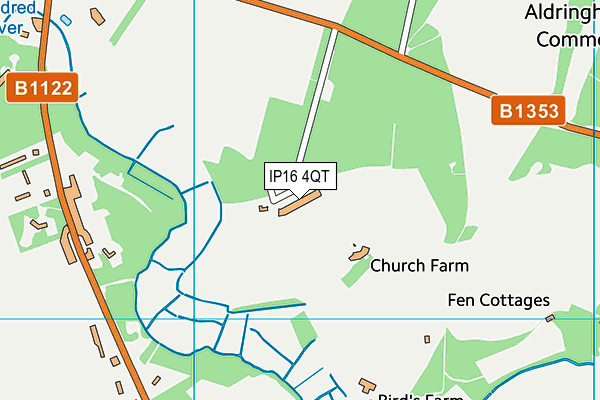 IP16 4QT map - OS VectorMap District (Ordnance Survey) IP16 4QT map - OS VectorMap District (Ordnance Survey)