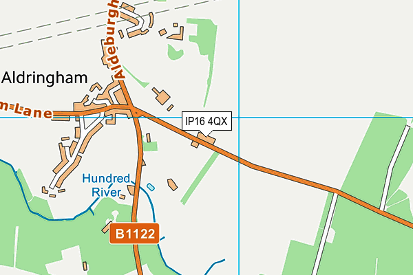 IP16 4QX map - OS VectorMap District (Ordnance Survey) IP16 4QX map - OS VectorMap District (Ordnance Survey)