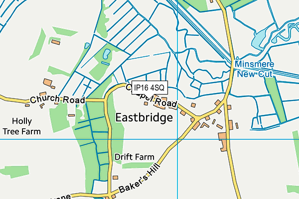 IP16 4SQ map - OS VectorMap District (Ordnance Survey) IP16 4SQ map - OS VectorMap District (Ordnance Survey)