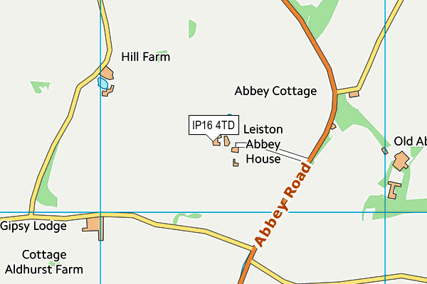 IP16 4TD map - OS VectorMap District (Ordnance Survey) IP16 4TD map - OS VectorMap District (Ordnance Survey)