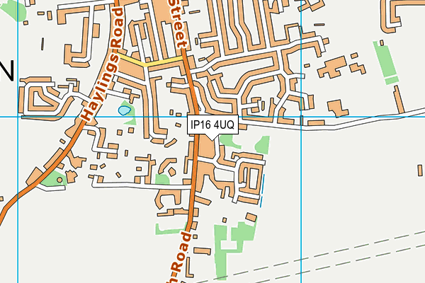 IP16 4UQ map - OS VectorMap District (Ordnance Survey) IP16 4UQ map - OS VectorMap District (Ordnance Survey)