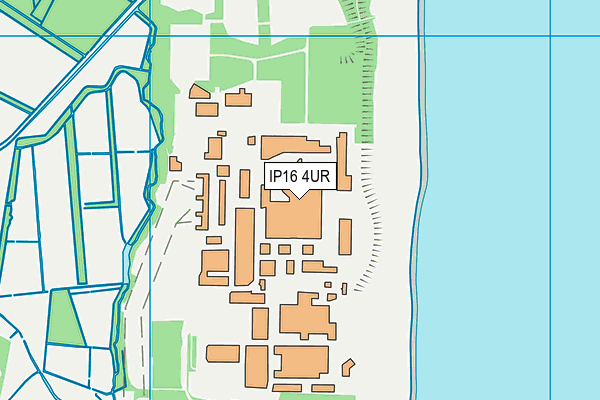 IP16 4UR map - OS VectorMap District (Ordnance Survey) IP16 4UR map - OS VectorMap District (Ordnance Survey)