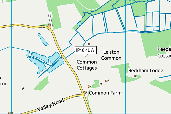 IP16 4UW map - OS VectorMap District (Ordnance Survey) IP16 4UW map - OS VectorMap District (Ordnance Survey)