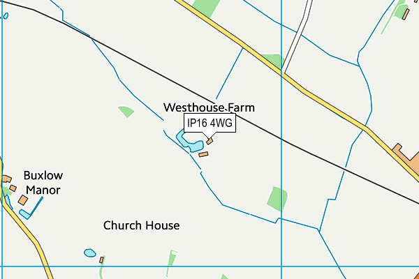 IP16 4WG map - OS VectorMap District (Ordnance Survey)