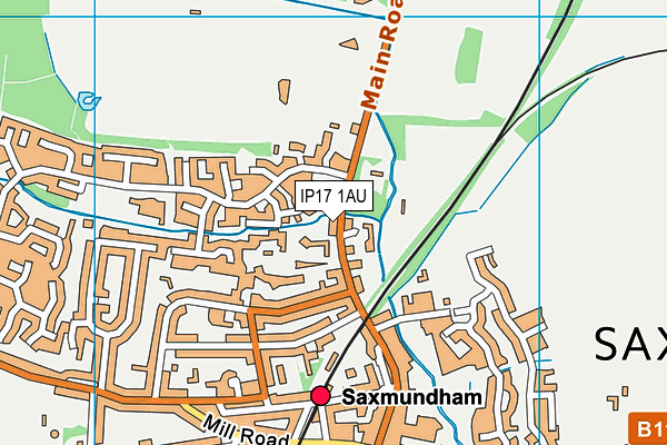 IP17 1AU map - OS VectorMap District (Ordnance Survey) IP17 1AU map - OS VectorMap District (Ordnance Survey)
