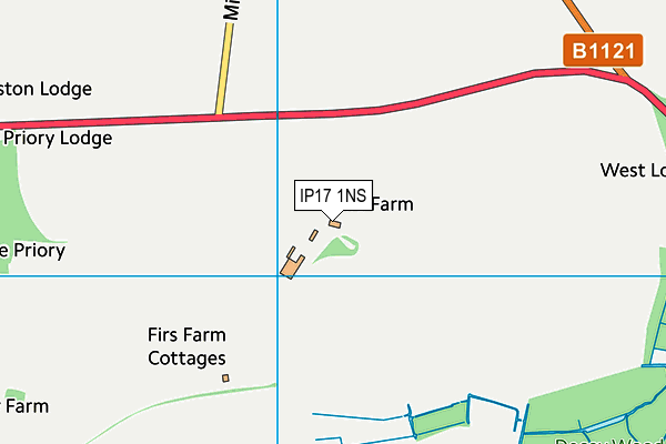 IP17 1NS map - OS VectorMap District (Ordnance Survey) IP17 1NS map - OS VectorMap District (Ordnance Survey)