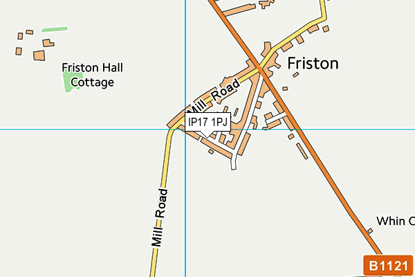 IP17 1PJ map - OS VectorMap District (Ordnance Survey) IP17 1PJ map - OS VectorMap District (Ordnance Survey)