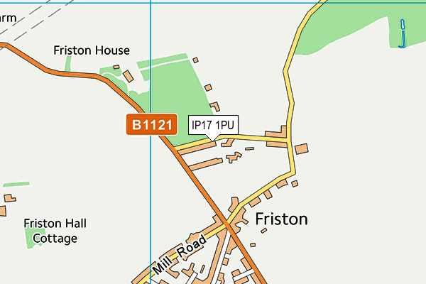 IP17 1PU map - OS VectorMap District (Ordnance Survey) IP17 1PU map - OS VectorMap District (Ordnance Survey)