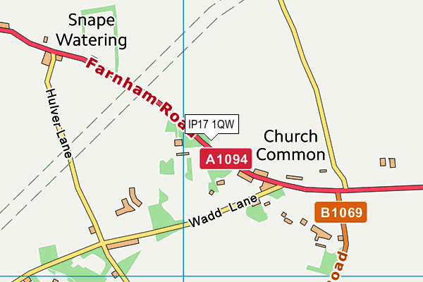 IP17 1QW map - OS VectorMap District (Ordnance Survey) IP17 1QW map - OS VectorMap District (Ordnance Survey)