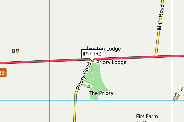 IP17 1RZ map - OS VectorMap District (Ordnance Survey) IP17 1RZ map - OS VectorMap District (Ordnance Survey)
