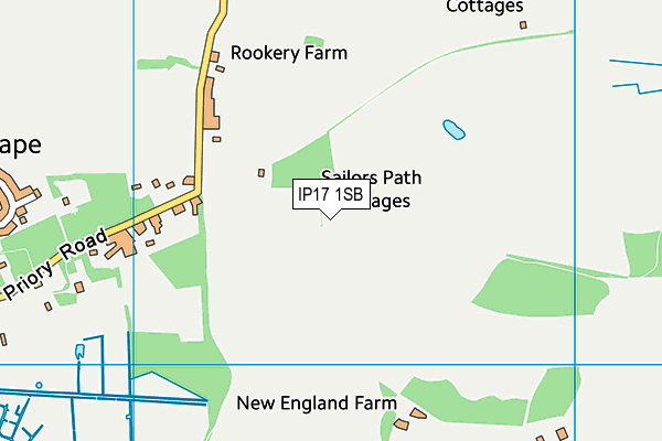 IP17 1SB map - OS VectorMap District (Ordnance Survey) IP17 1SB map - OS VectorMap District (Ordnance Survey)