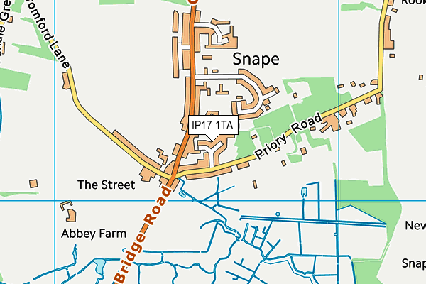 IP17 1TA map - OS VectorMap District (Ordnance Survey) IP17 1TA map - OS VectorMap District (Ordnance Survey)