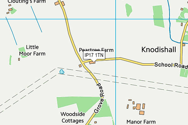 IP17 1TN map - OS VectorMap District (Ordnance Survey) IP17 1TN map - OS VectorMap District (Ordnance Survey)