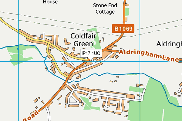 IP17 1UQ map - OS VectorMap District (Ordnance Survey) IP17 1UQ map - OS VectorMap District (Ordnance Survey)