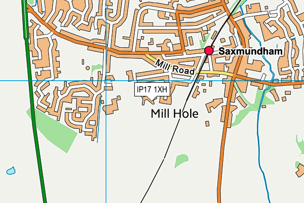 IP17 1XH map - OS VectorMap District (Ordnance Survey) IP17 1XH map - OS VectorMap District (Ordnance Survey)