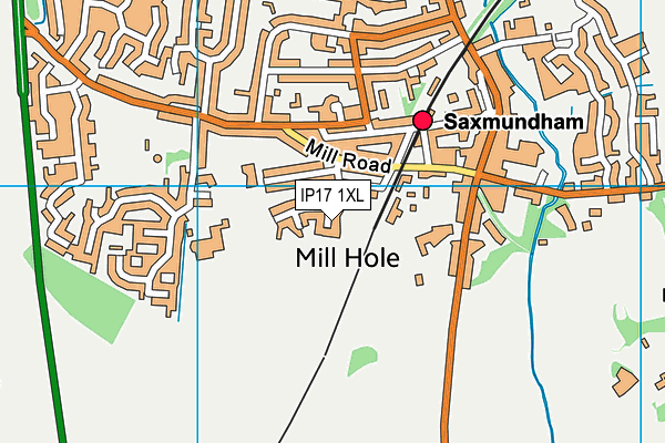 IP17 1XL map - OS VectorMap District (Ordnance Survey) IP17 1XL map - OS VectorMap District (Ordnance Survey)