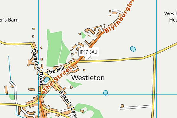 IP17 3AU map - OS VectorMap District (Ordnance Survey) IP17 3AU map - OS VectorMap District (Ordnance Survey)