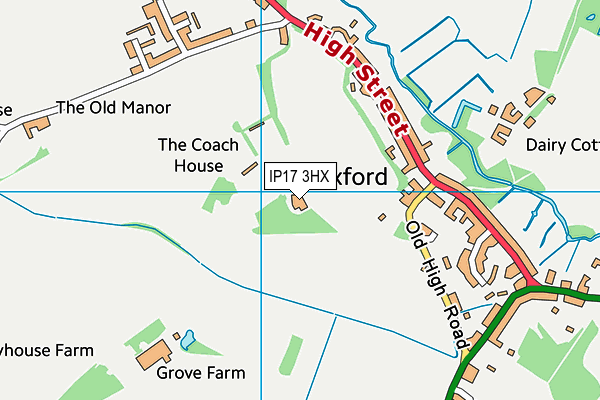 IP17 3HX map - OS VectorMap District (Ordnance Survey) IP17 3HX map - OS VectorMap District (Ordnance Survey)