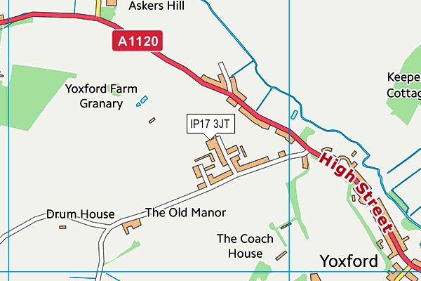 IP17 3JT map - OS VectorMap District (Ordnance Survey) IP17 3JT map - OS VectorMap District (Ordnance Survey)