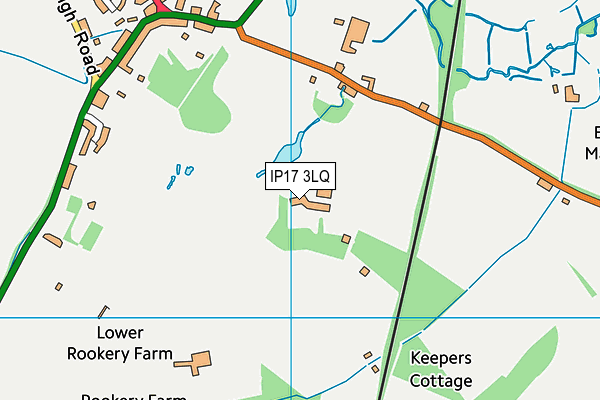 IP17 3LQ map - OS VectorMap District (Ordnance Survey) IP17 3LQ map - OS VectorMap District (Ordnance Survey)