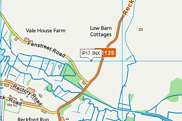 IP17 3NX map - OS VectorMap District (Ordnance Survey) IP17 3NX map - OS VectorMap District (Ordnance Survey)