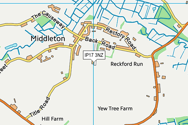 IP17 3NZ map - OS VectorMap District (Ordnance Survey) IP17 3NZ map - OS VectorMap District (Ordnance Survey)