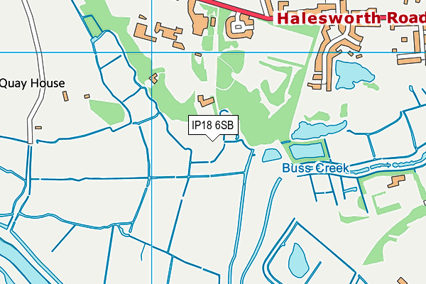 IP18 6SB map - OS VectorMap District (Ordnance Survey) IP18 6SB map - OS VectorMap District (Ordnance Survey)