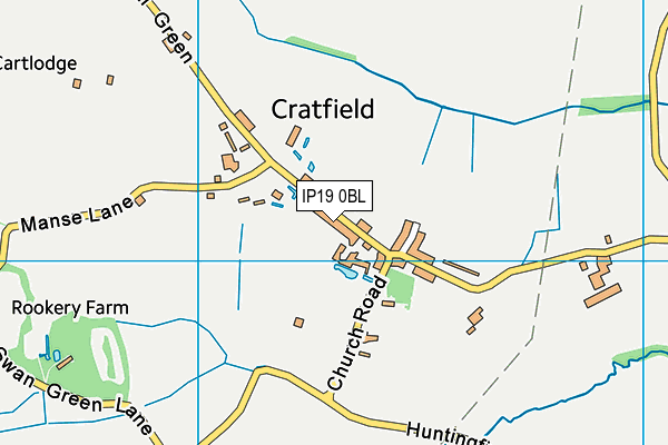 IP19 0BL map - OS VectorMap District (Ordnance Survey)