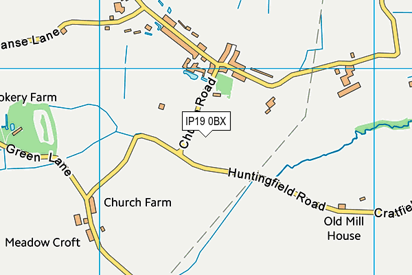 IP19 0BX map - OS VectorMap District (Ordnance Survey)