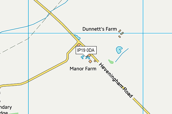 IP19 0DA map - OS VectorMap District (Ordnance Survey)