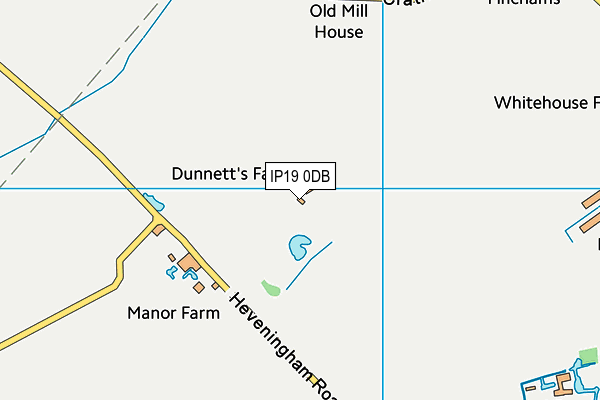 IP19 0DB map - OS VectorMap District (Ordnance Survey)